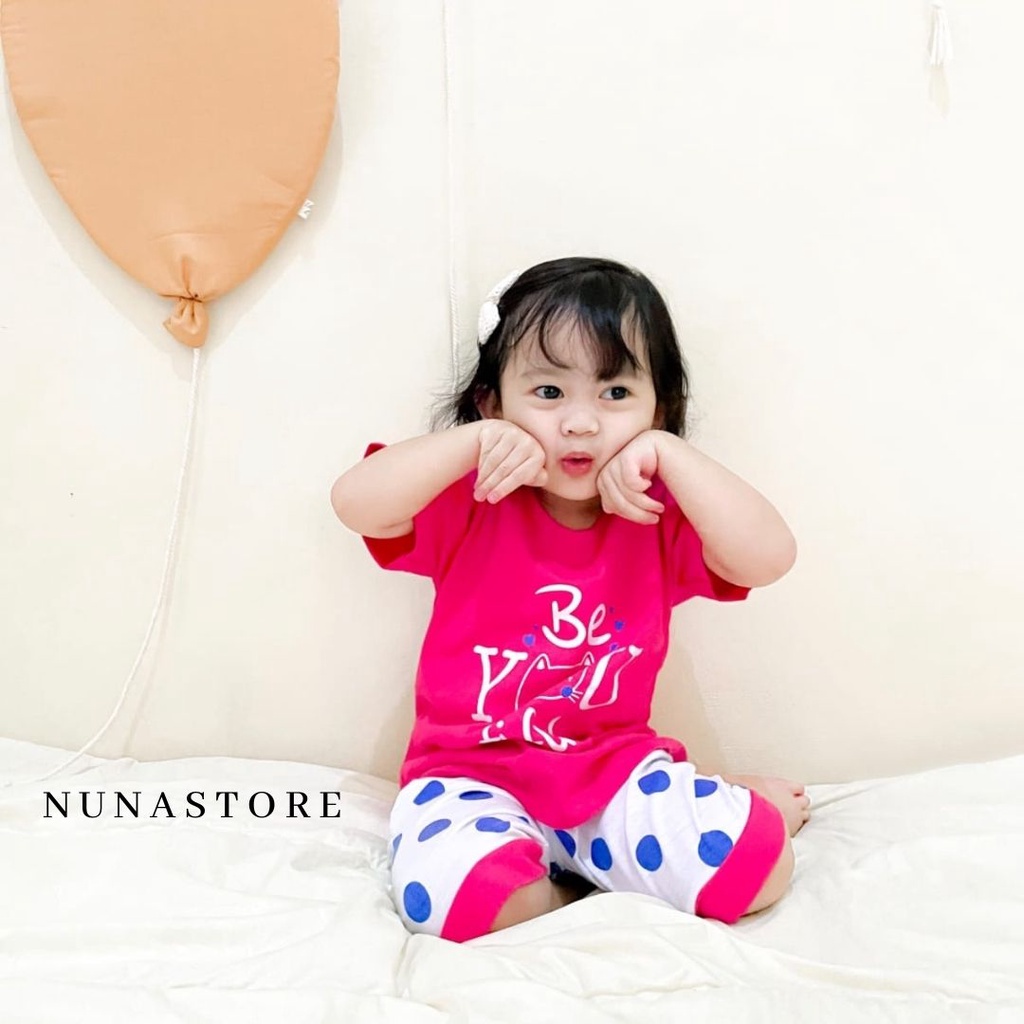 Motif Beyoutifull / Setelan Baju Bayi / Anak Bayi Perempuan / Anak Bayi Cewek Usia 0 Bulan - 3 Tahun Baju Setelan Anak