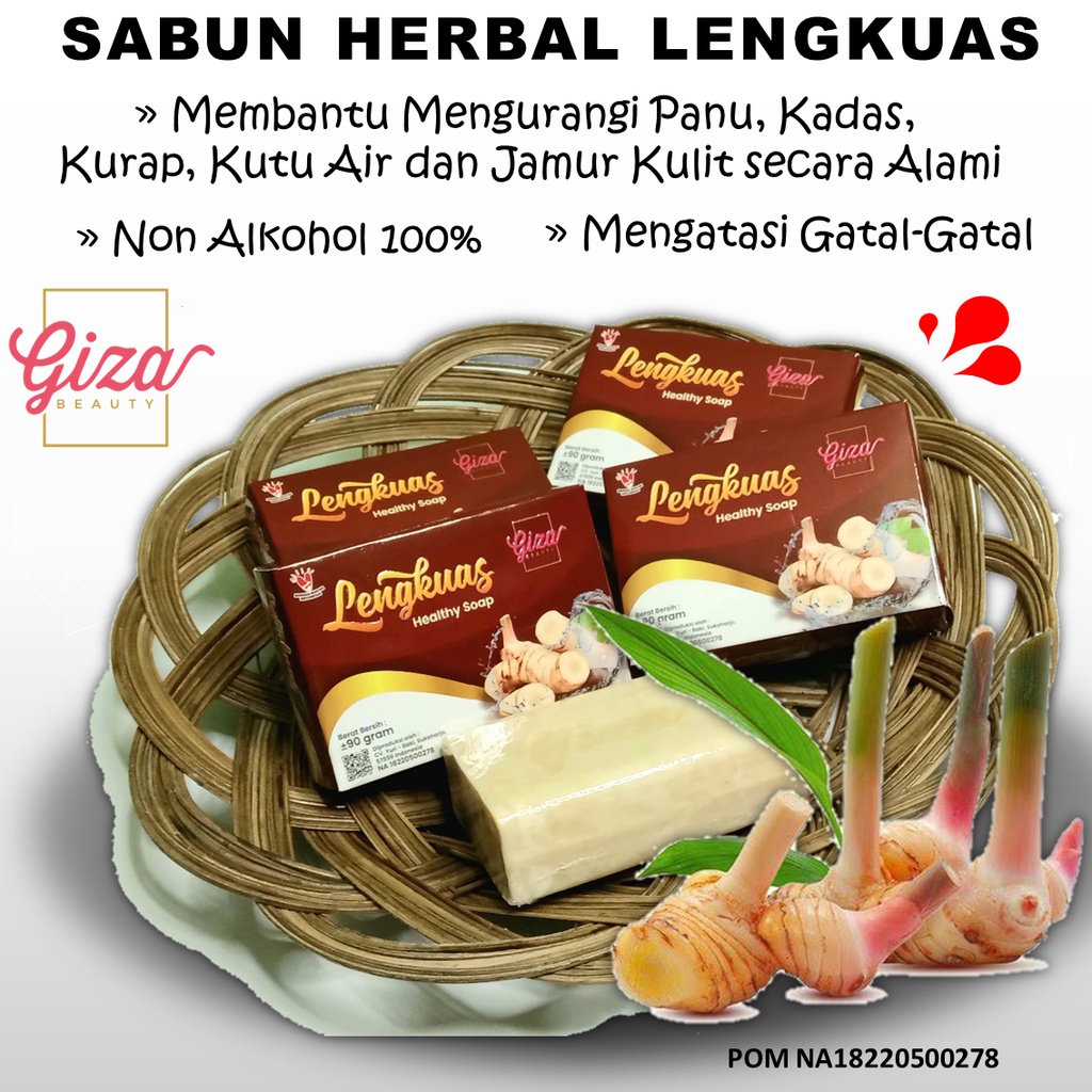 [Beli 5 dapat 6] Sabun Panu Terlaris dan Paling Ampuh | Sabun Herbal ekstrak Lengkuas