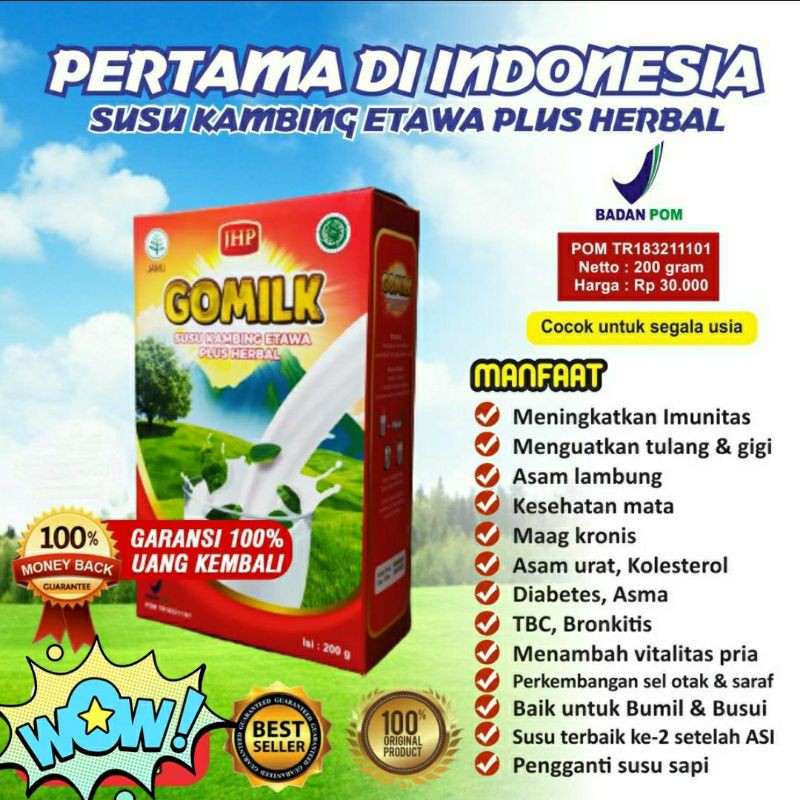 

HERBAL SUSU KAMBING ETAWA GOMILK