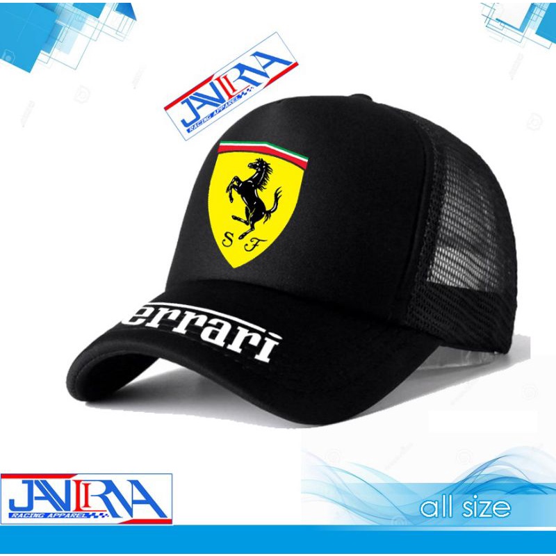 Topi Jaring Snapback Podium Ferarri Racing
