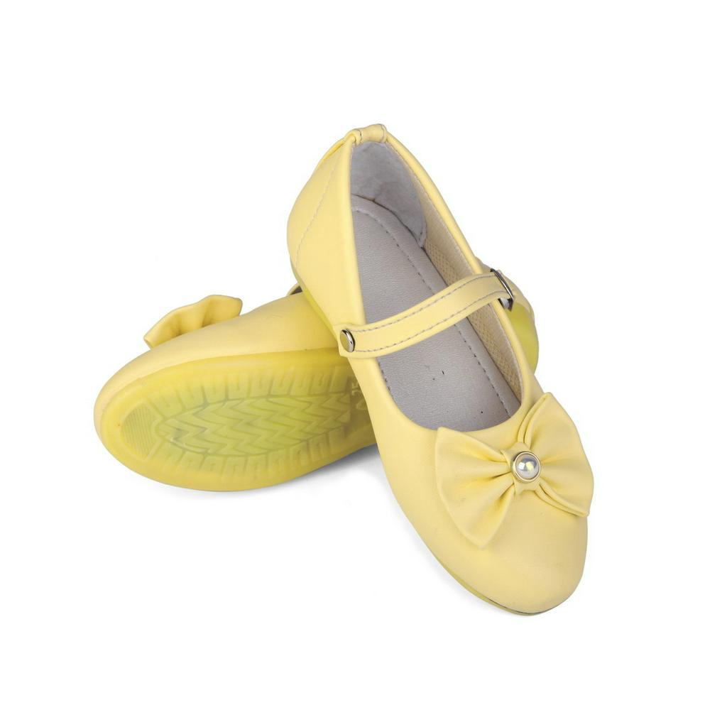 Sepatu Flat Shoes Anak Perempuan Usia 1 Sampai 2 Tahun Anti Slip Terbaru WMP Kuning