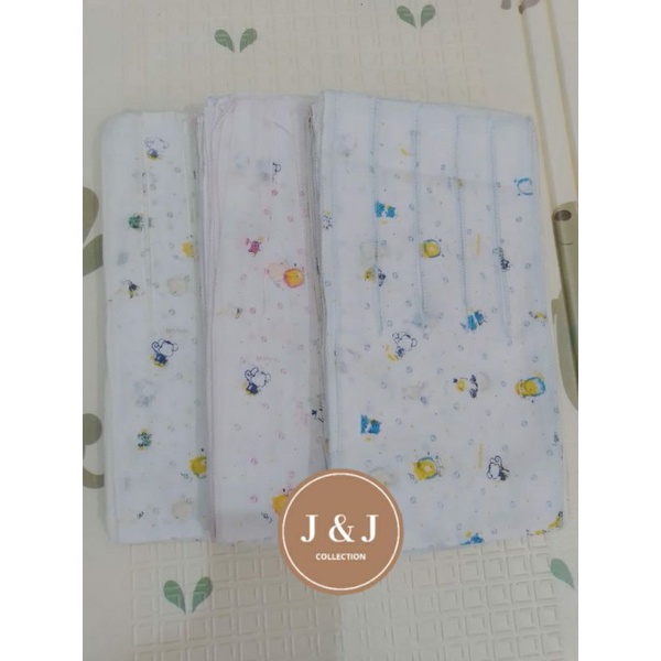 6 pcs Gurita Ikat Bayi Putih Motif