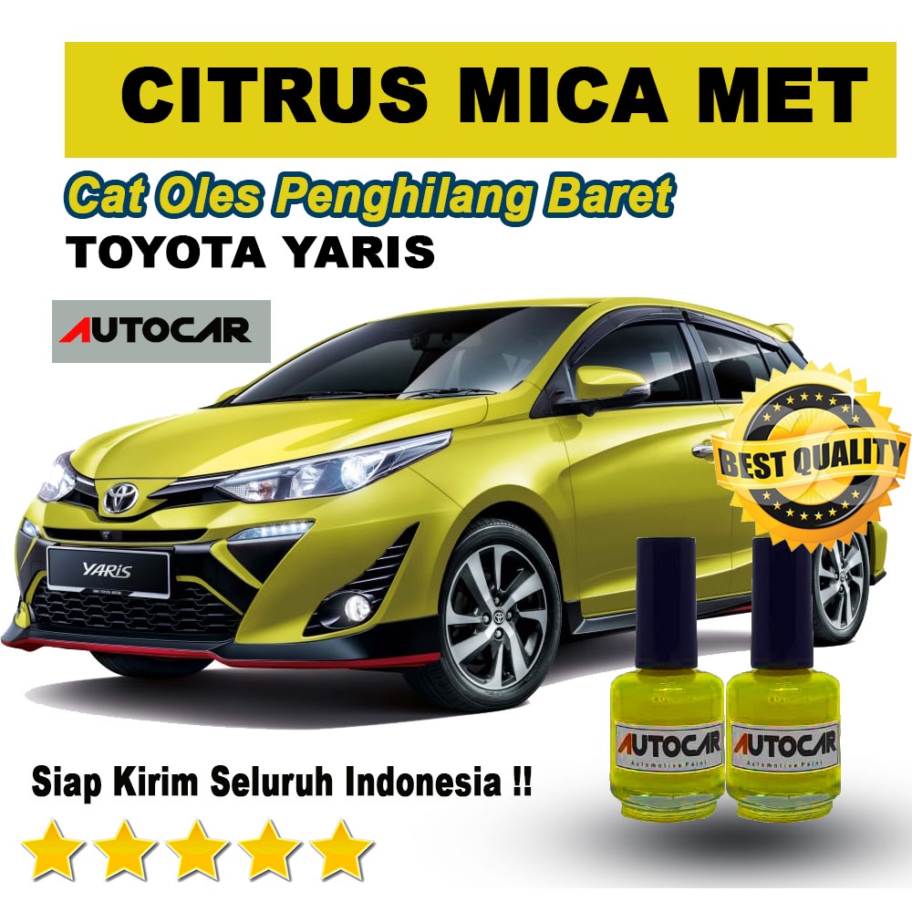 Cat Yaris Kuning -  Cat Yaris kuning Metalik - TOYOTA CITRUS MICA METALLIC CAT OLES PENGHILANG BARET