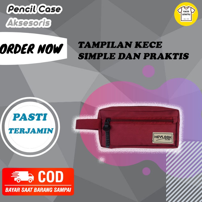 

TEMPAT PENSIL AKSESORIS KOTAK PENSIL PENCIL CASE KOSTAK ANAK ATK SEKOLAH KULIAH KANTOR KAOSUNIKMU