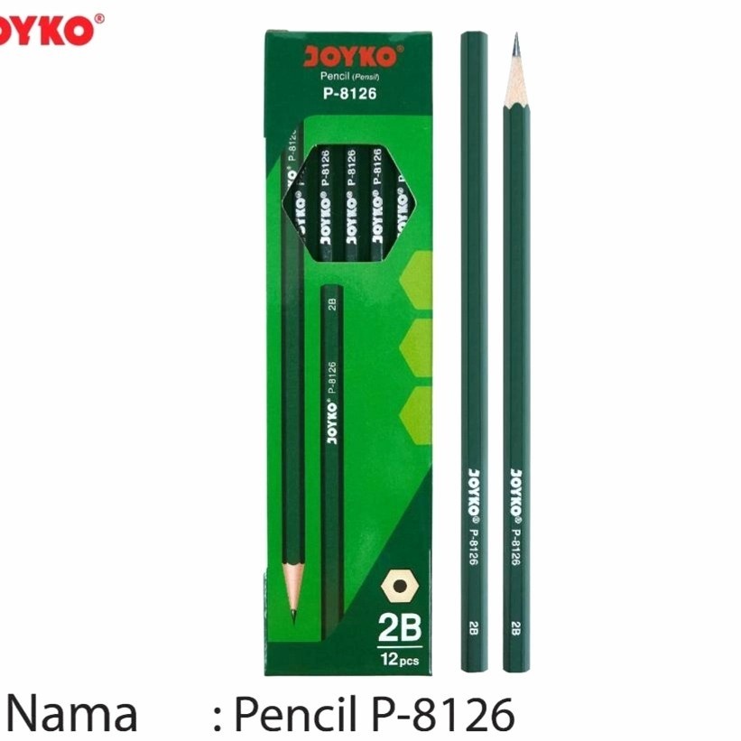 

Pensil Pencil Joyko P-8126 2B 1 Box ( 12 Pcs )