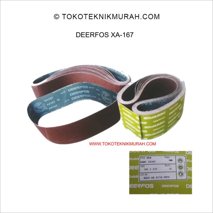 Deerfos XA-167 Amplas Belt 100x610 mm Grit 120 #120 XA167 - isi 10 Pcs