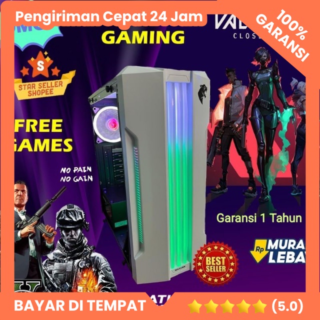 PC Gaming i5 ram 8gb Vga 2gb FREE WIFI usb