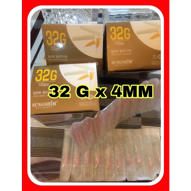 Ecer Messo Needle 32G 4MM Sungshim Needle 30G 4 MM Needle 34G 4MM Needle 32G 13MM Skin Booster