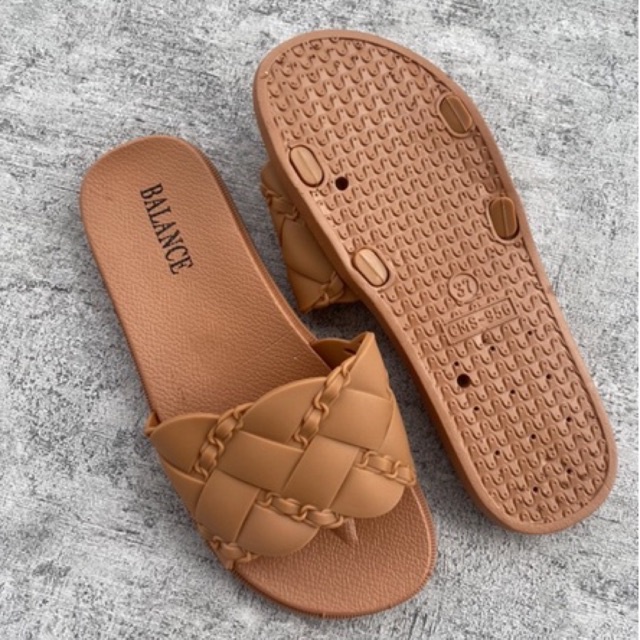 Sandal Slip Anyam Mote Jelly 956