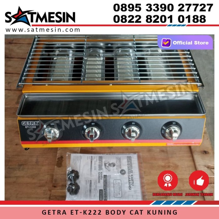 Mesin Panggang Sosis Bakar 4 Tungku / Gas Roaster Getra (Etk-222) _Art