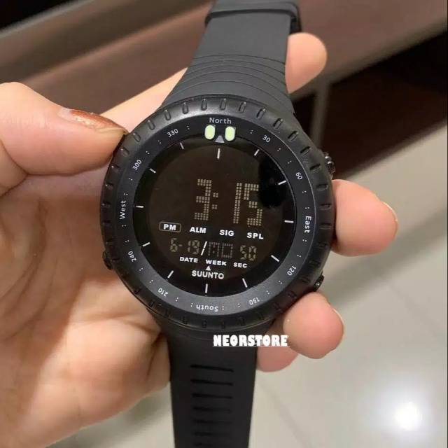 Jam tangan sunto core anti air full Black
