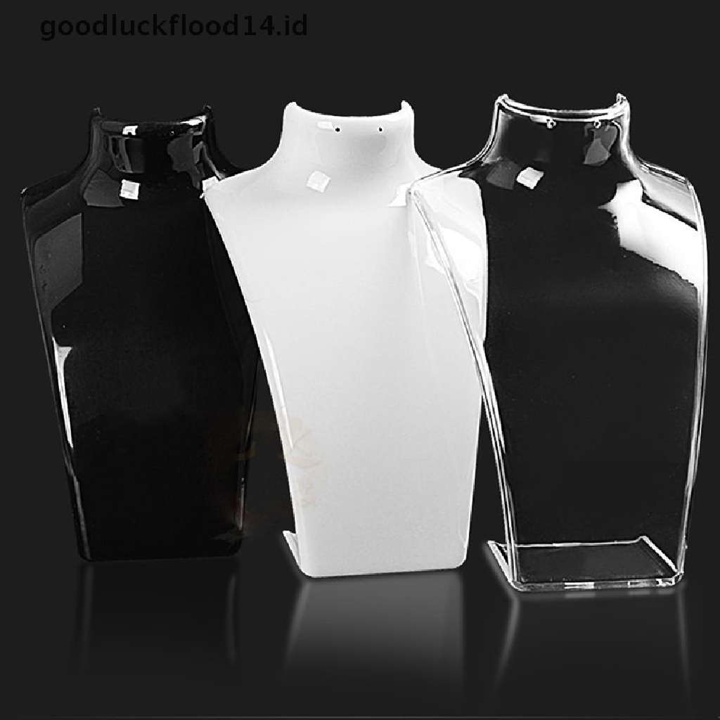 [OOID] 4 Colors Acrylic Mannequin Necklace Jewelry Display Holder Earring Display Shelf ID