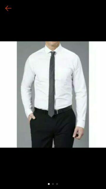 Baju formal putih polos | Kemeja formal pria | Baju Kantor