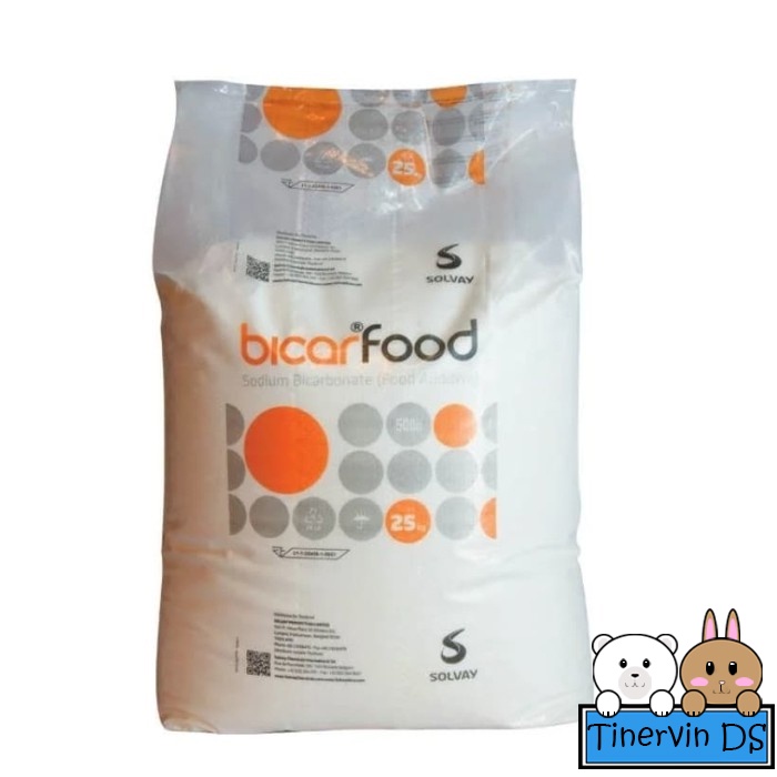 

Sodium Bicarbonate bicarfood / Soda Kue / Baking soda Ex Solvay 1 KG