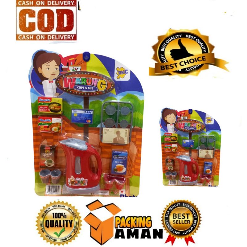 Mainan Edukasi Anak Warung Kopi & Mie / Mainan Anak Cafe Set