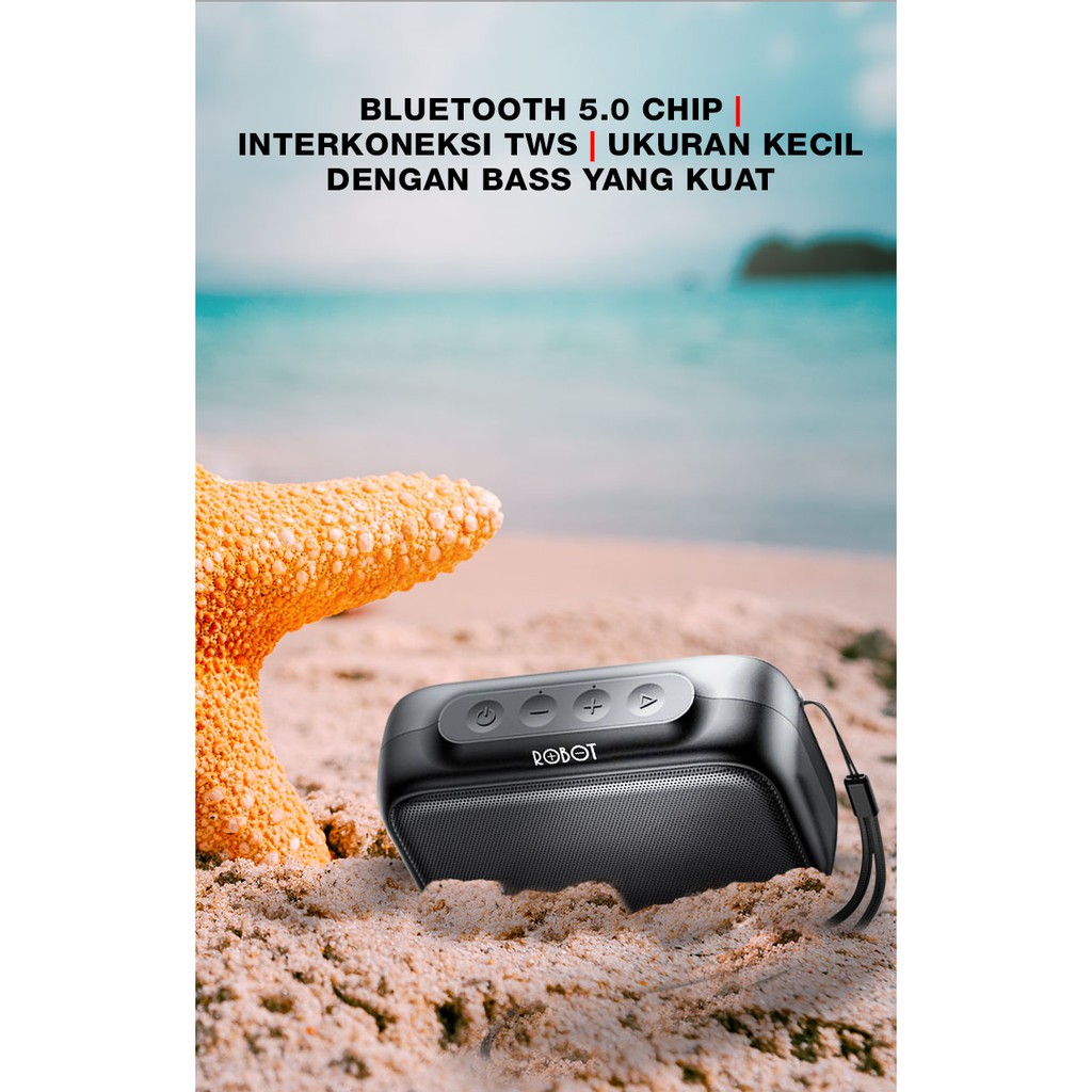 Speaker Bluetooth Versi 5 Mini - TWS Speaker Portable RB100