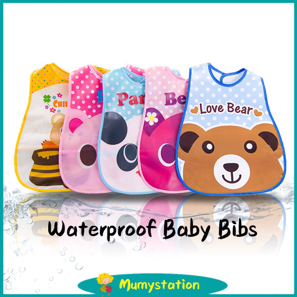 MumyStation Celemek Bayi / Bibs / Slabber / Tatak iler / Slaber EVA WATERPROOF