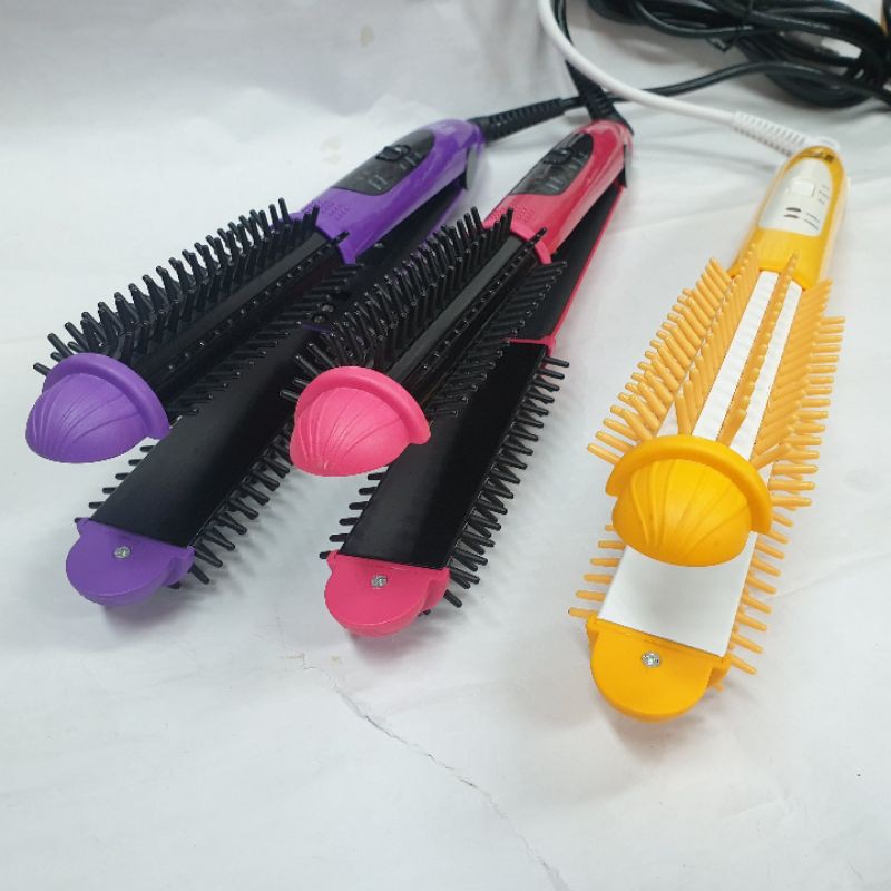 Alat Catok Rambut 2in1 Lurus Keriting Curly Blow Sisir Wanita Ms 5004 Rebonding Murah Salon