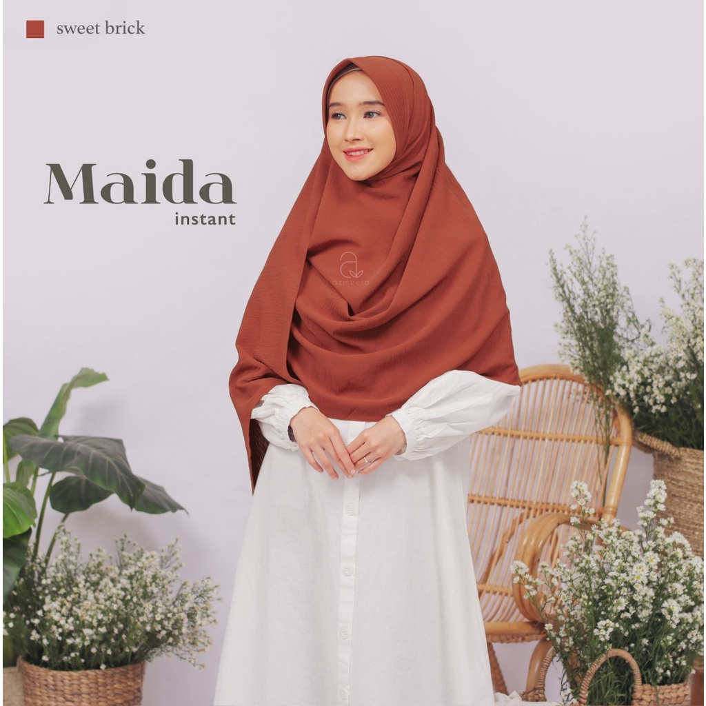 AZMEELA MAIRA MAIDA PASHMINA INSTANT BAHAN CRINCLE