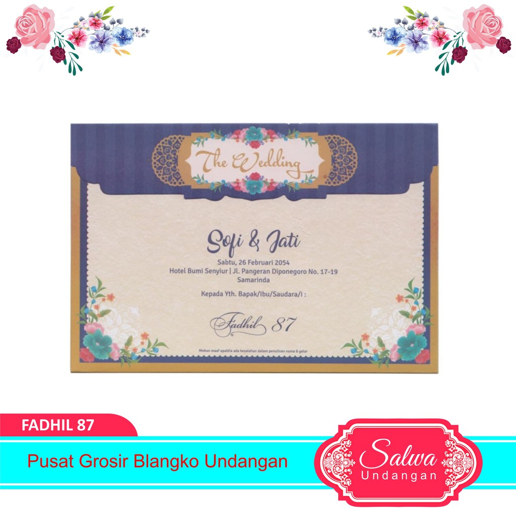 Blangko Undangan Fadhil 87 Harga Murah