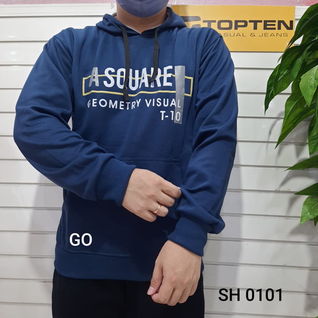 gof XL TOPTEN SWEATER Pakaian Pria Outerwear Sweater Cardigan Hoodie Casual Motif Lengan Panjang