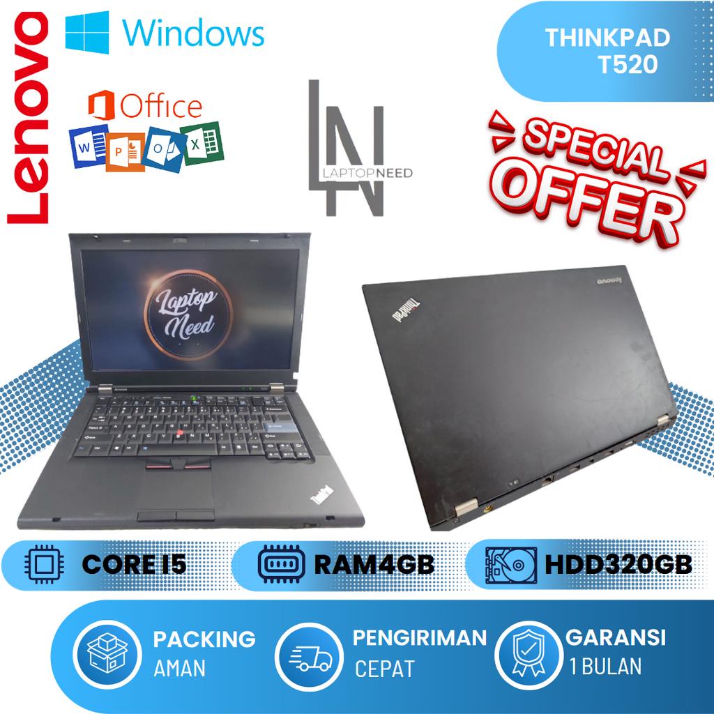 Laptop Bekas Lenovo Thinkpad T520 Core i5/i7