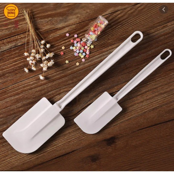 Sanneng SN4741 - Rubber Spatula Small / Spatula putih 24cm