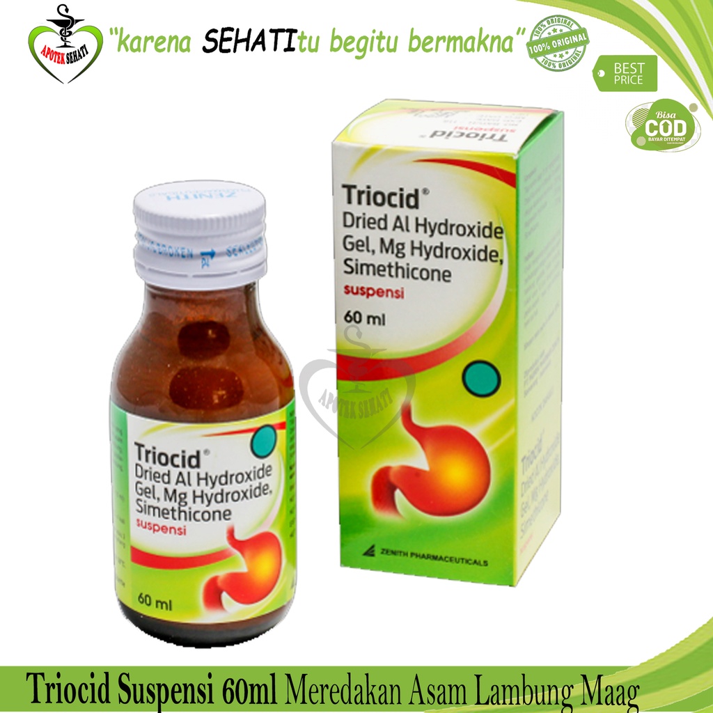 Triocid Suspensi 60 Ml Sirup Obat Maag Lambung