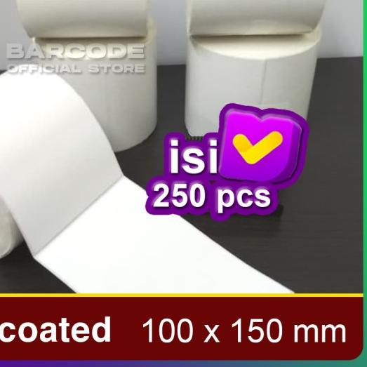 

Kertas Stiker Label Bare 100x150 mm Semicoated Printer Barcode A6