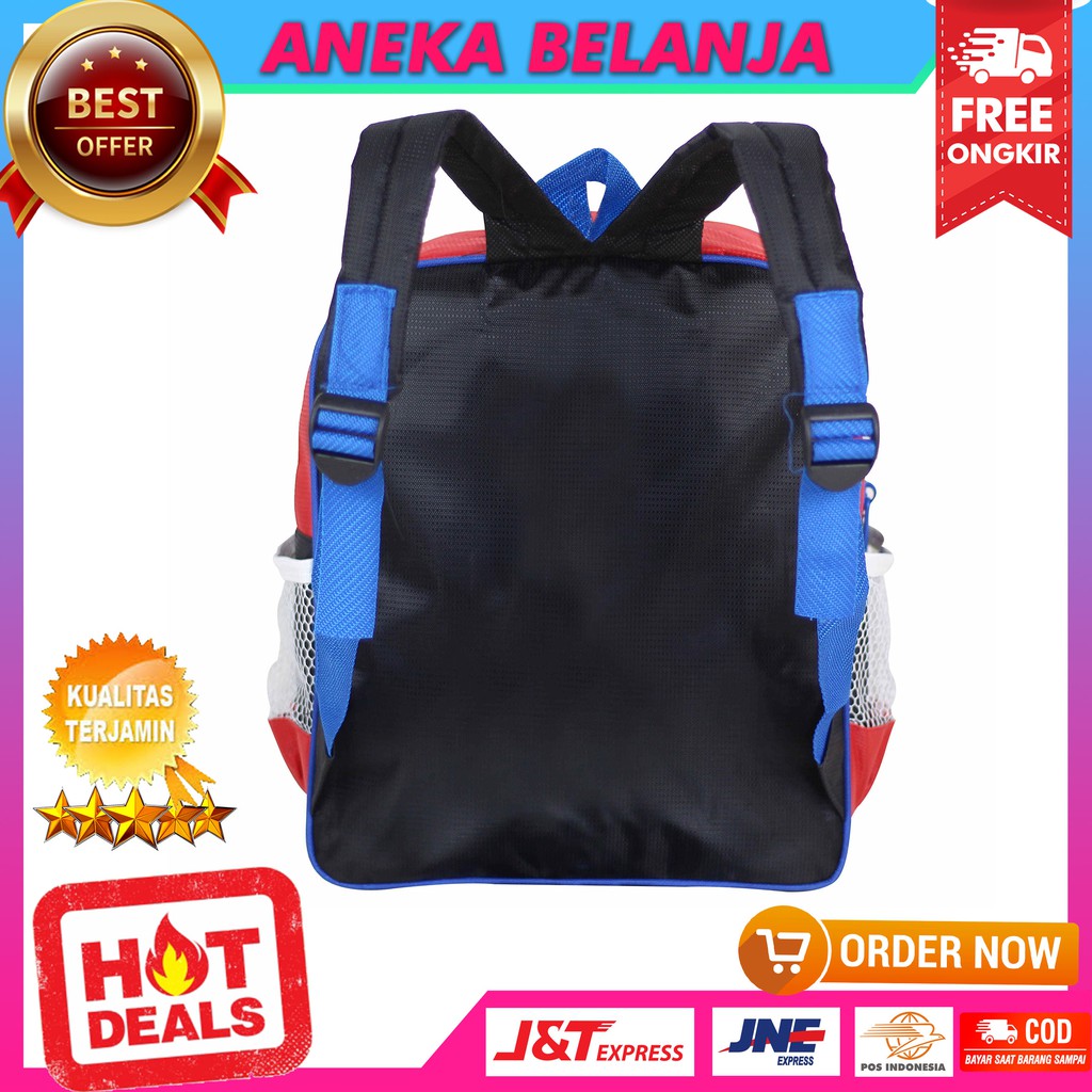 Backpack Import Fashionable Khusus Anak Cowok Model Mika Sedang Gambar Transformer Merah Kece Tas Sekolah Lucu Keren Anak Laki Laki PAUD TK SD Stylish Termurah Berkualitas