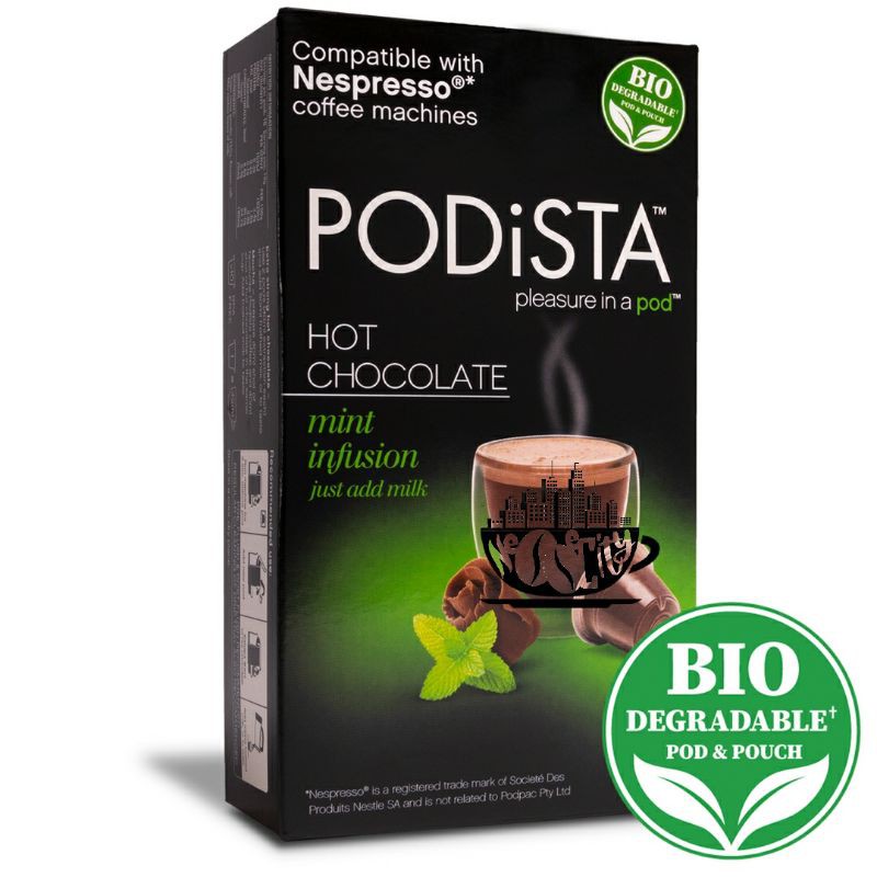 

Nespresso Coffee Capsule Chocolate With Mint Infusion by Podista (isi 10 Kapsul)