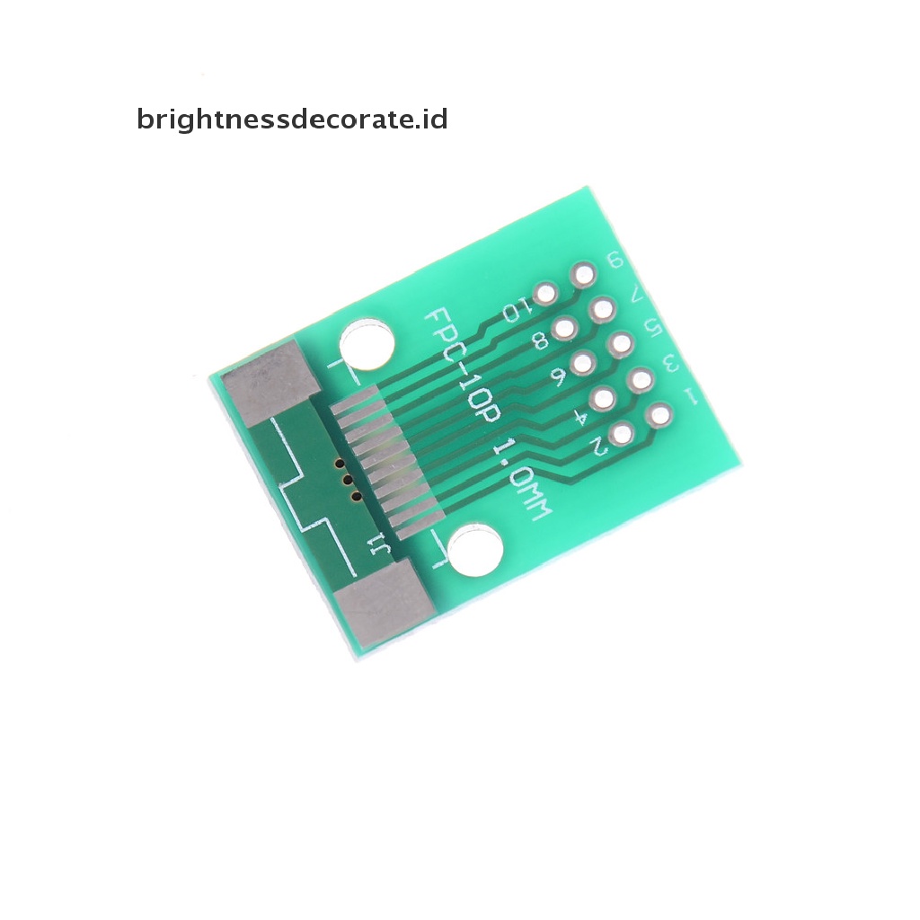 1 Pc Papan Adaptor Konverter PCB 10 Pin 0.5mm FFC FPC Ke 10P DIP 2.54mm 0 0 0 0 0