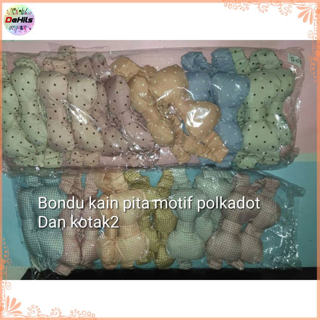 

Bondu kain pita motif polkadot & kotak-kotak Termurah