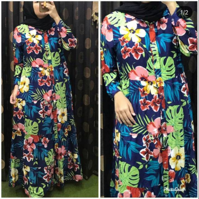 Baju Gamis Wanita Jubah Wanita Terbaru Baju Rumahan Dress Best Seller Jubah Murah Kekinian