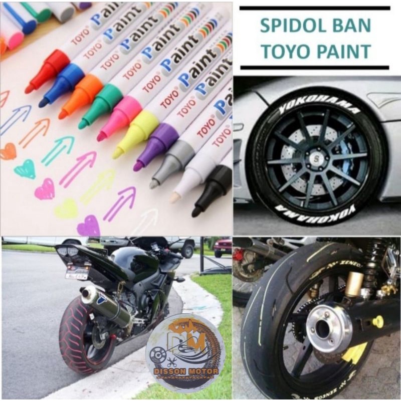 

TOYO PUTIH Spidol Ban Paint marker Mobil Motor ORIGINAL