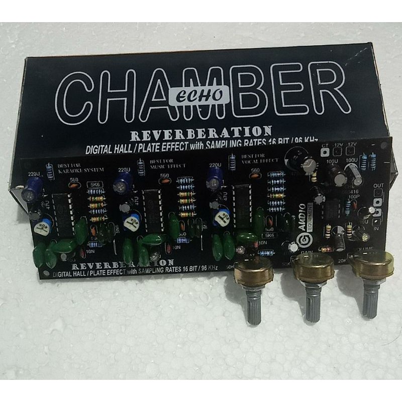 Reverb digital hall plate effect G 004 echo chamber