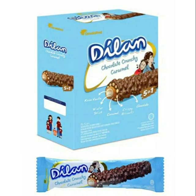 

Dilan Chocolate Crunchy Caramel 1 Box isi 12pc