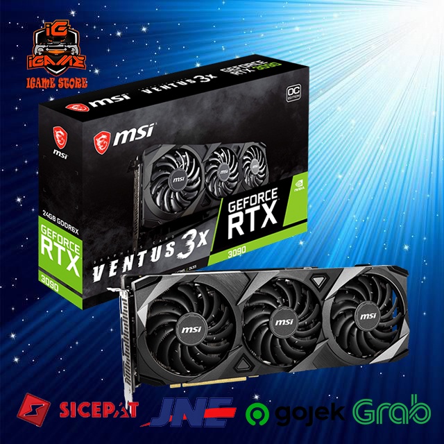 MSI GeForce RTX 3090 VENTUS 3X 24G OC NAMPOLNYA BERKELAS