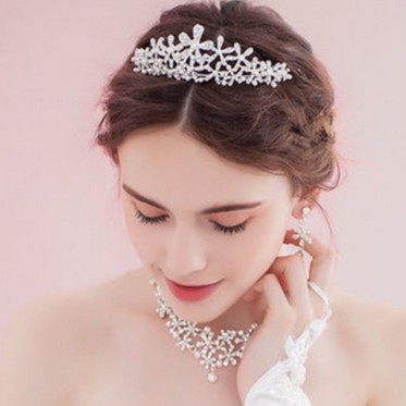 [READY STOCK] TIARA WEDDING AKSESORIS PENGANTIN MAHKOTA BRIDAL SIRKAM TRP021