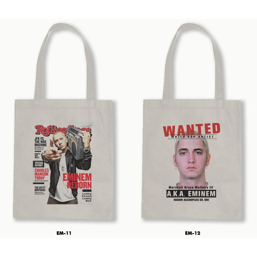 TOTE BAG BLACU - EMINEM 01