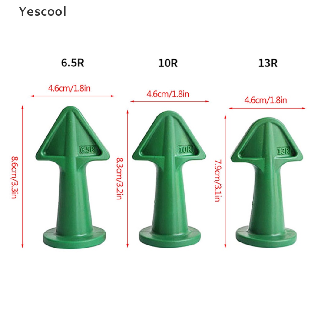 Yescool 3Pcs Nozzle Aplikator Dempul Bahan Silikon