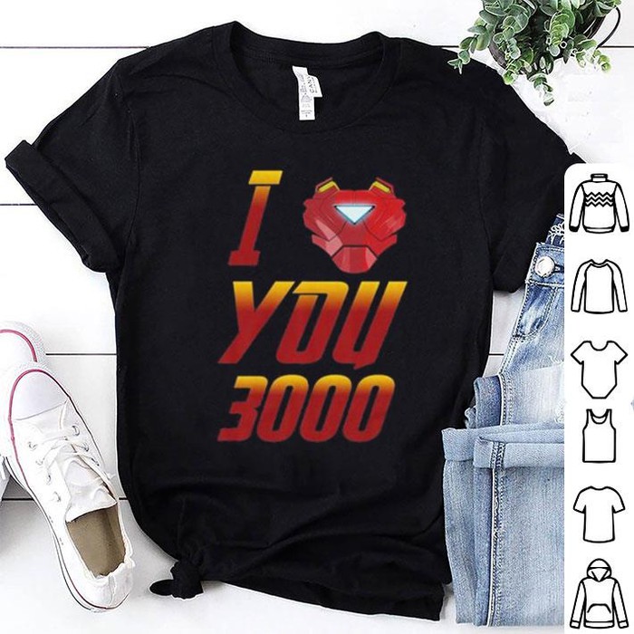 KAOS AVENGERS ENDGAME IRON MAN I LOVE YOU 3000 BAJU TSHIRT SUPERHERO