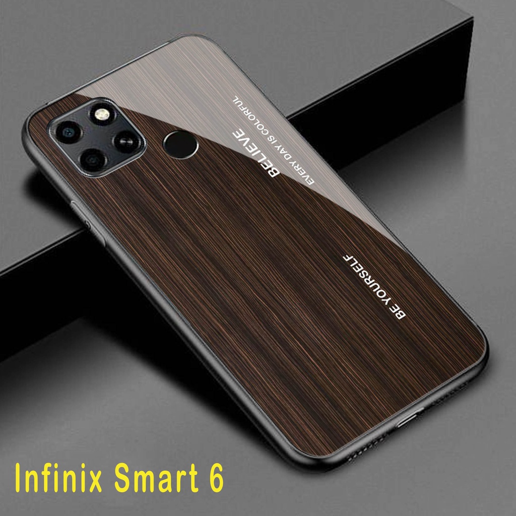 (S90) Softcase Kaca INFINIX SMART 6 - casing handphone - INFINIX SMART 6 - pelindung handphone - INF