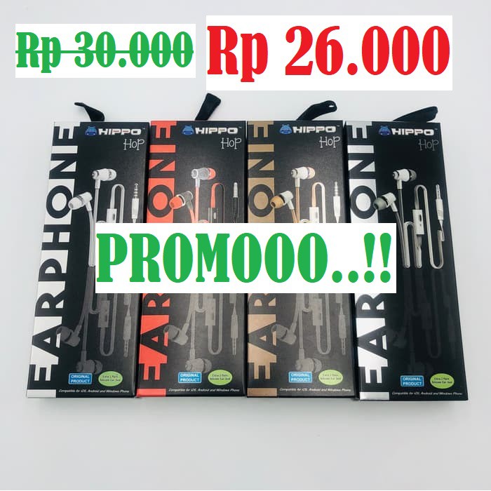 HANDSFREE / HEADSET / EARPHONE / HF HIPPO HOP / PROMO