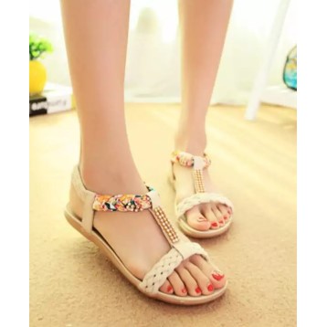 Sandal Wanita T-Strap Slingback