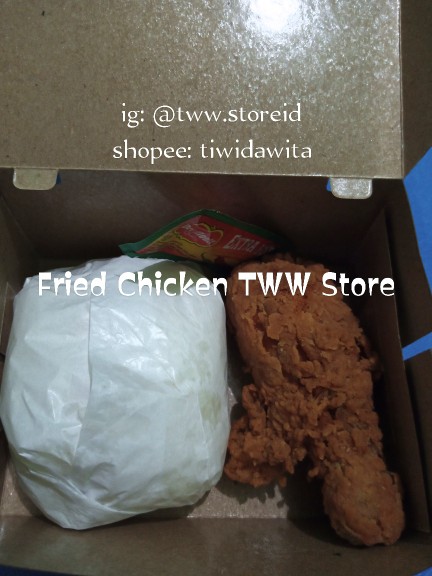 Box Fried Chicken Model 1pcs / Kotak Fried Chicken / Dus Ayam / Dus Fried Chicken / Box Ayam Goreng