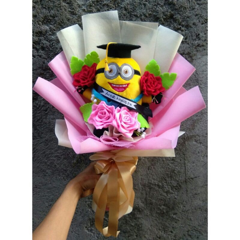Buket Wisuda Minions / Buket Minions / Buket Boneka Minions