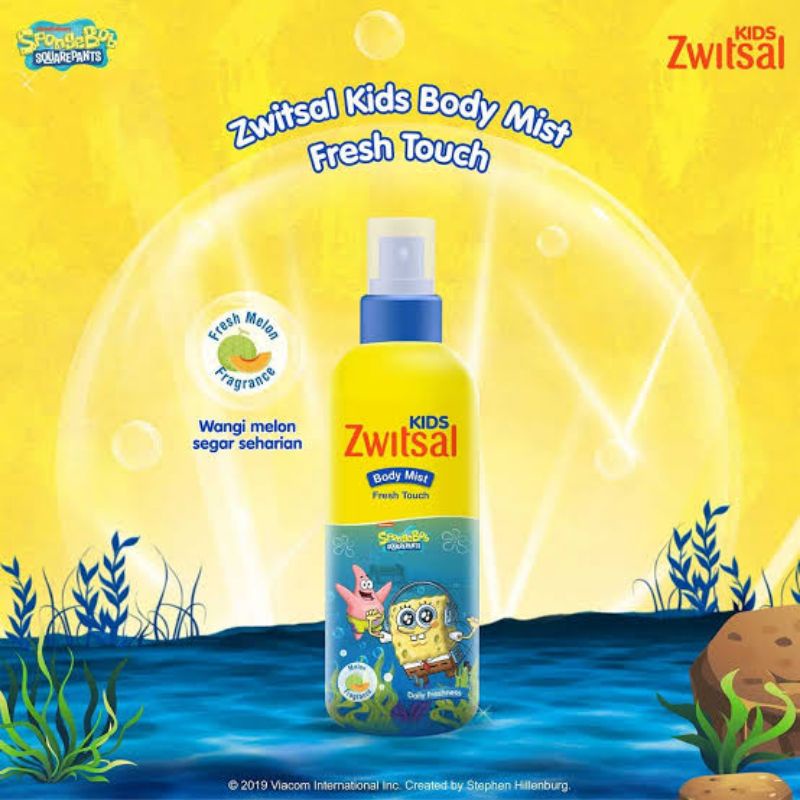 Zwitsal Kids Body Mist 100ml - Zwitsal Parfum Anak - Pengharum Anak - Pewangi Anak Kid