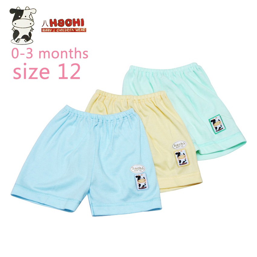  Hachi  Baby Wear Pop Pants White Isi 4 Pcs Size 12 0 3 