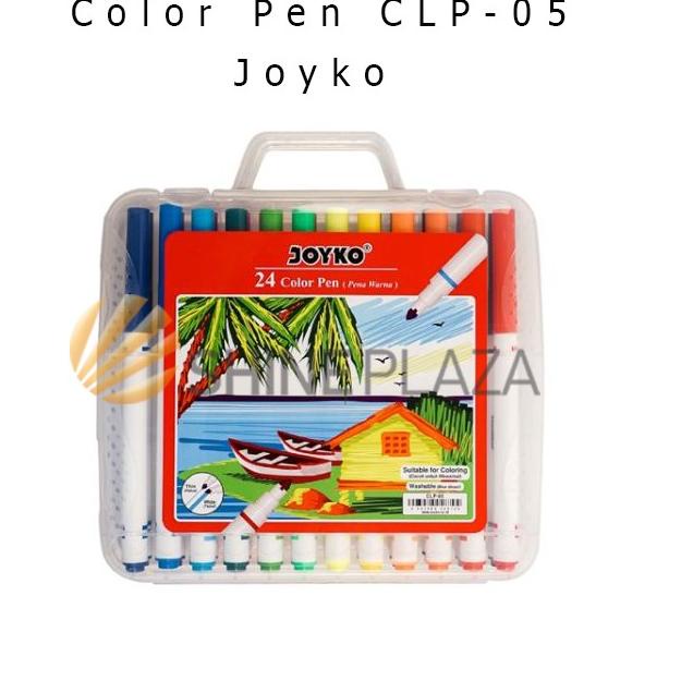 

Color Pen 24 Colors Joyko CLP-05 - Spidol 24 Warna Joyko Promo
